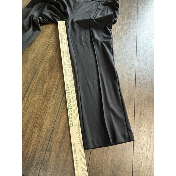 J&L ATELIER Womens Size Large Black pull on pants stretch waistband Cropped - Picture 4 of 5